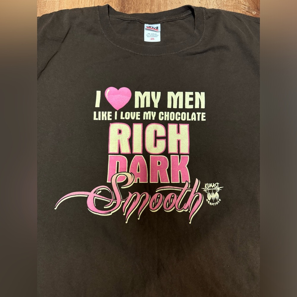 Vintage I Like My Men Like My Chocolate Shirt View 2